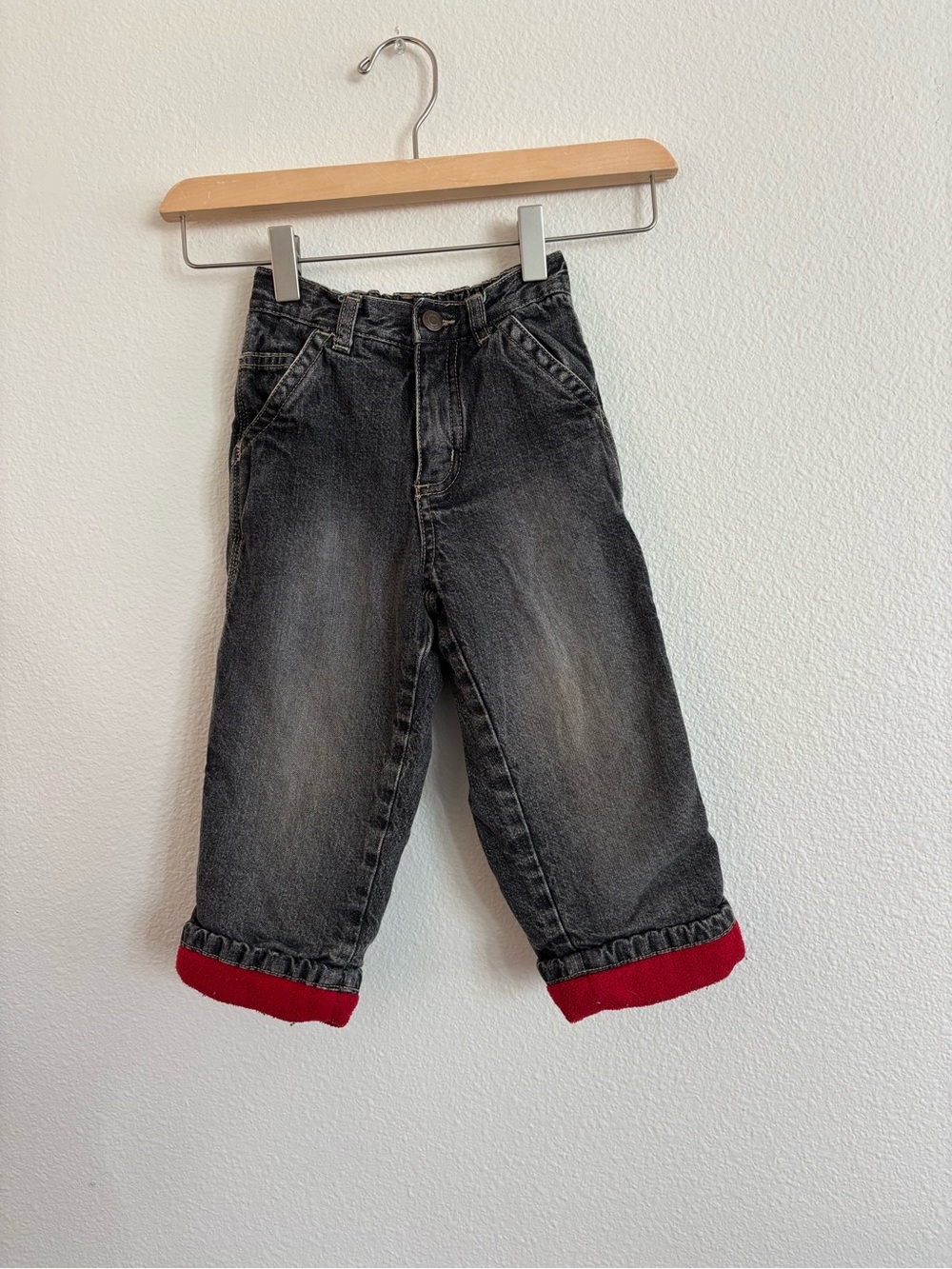 vintage old navy baby fleece lined jeans size 2T